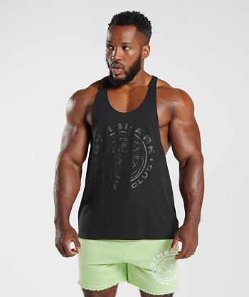 Stringers Męskie Gymshark Legacy Czarne | PL 3747JPQ